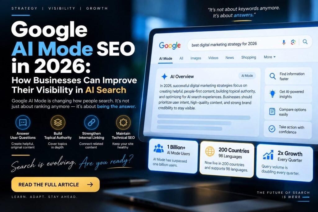Google AI mode seo how business can improve their visibility in ai search
