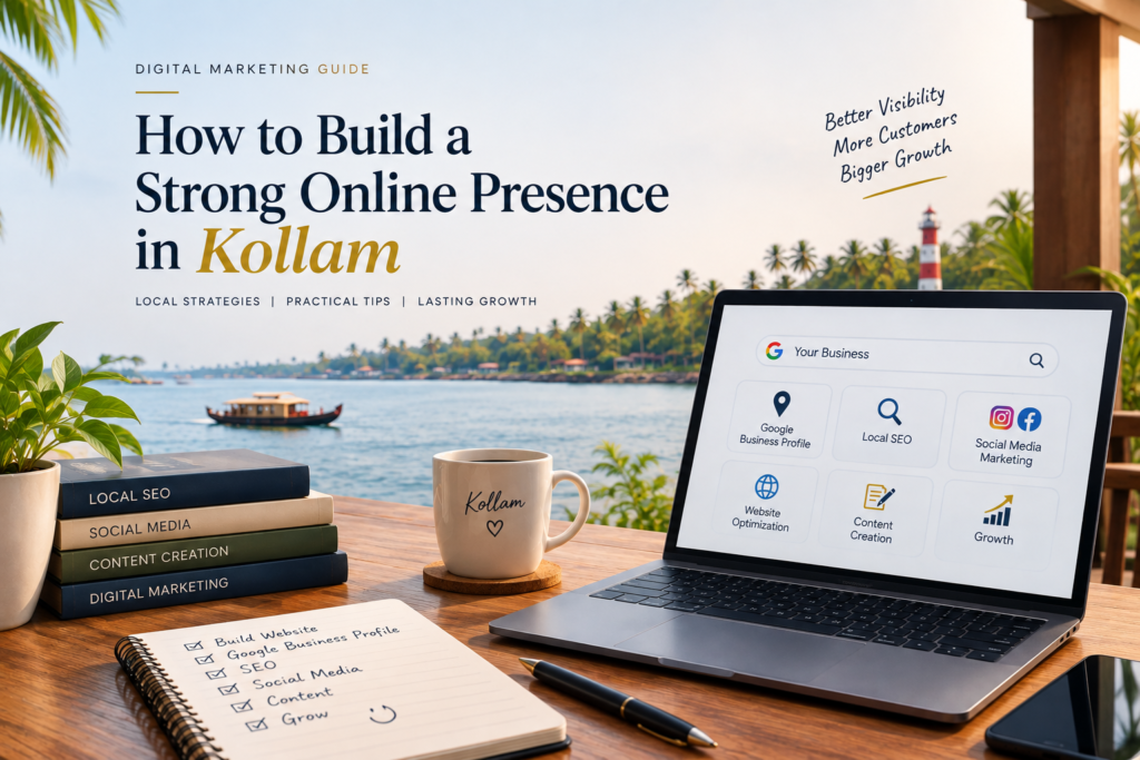 To build an online presence in kollam