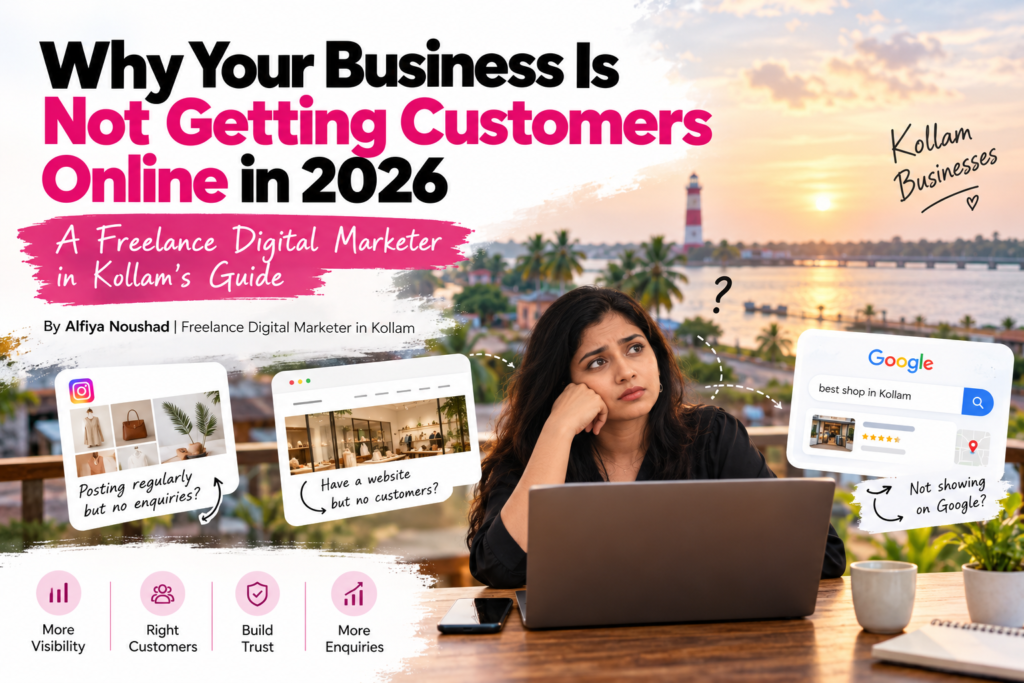 Why Your Business Is Not Getting Customers Online in 2026: A Freelance Digital Marketer in Kollam’s Guide