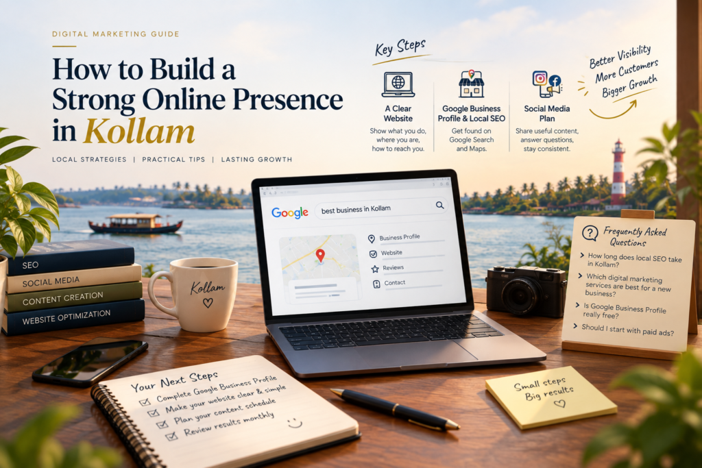to make online presence in kollam